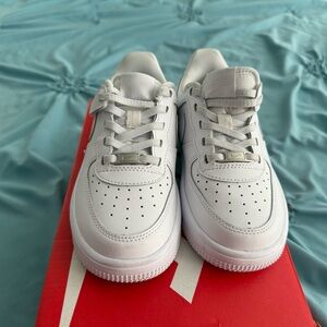 Nike White Sneakers - Air Force 1 (little boys)